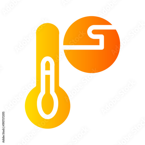 climate change gradient icon