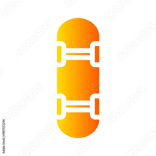 skate board gradient icon
