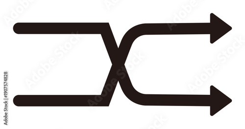 シャッフル再生のアイコン