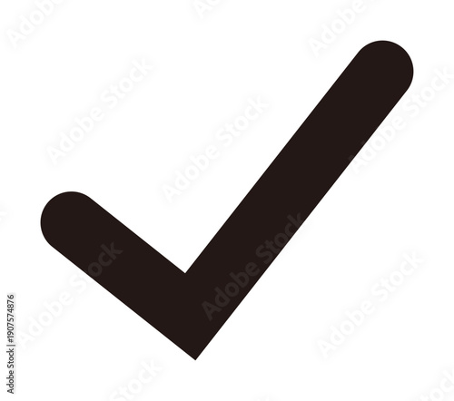 チェックマークのシンプルアイコン