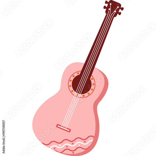 Ukulele Shape Illustration