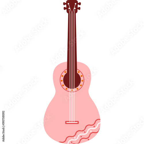 Ukulele Shape Illustration