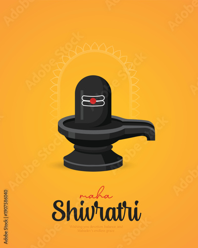 Maha Shivratri Festival Illustration Social Media Post