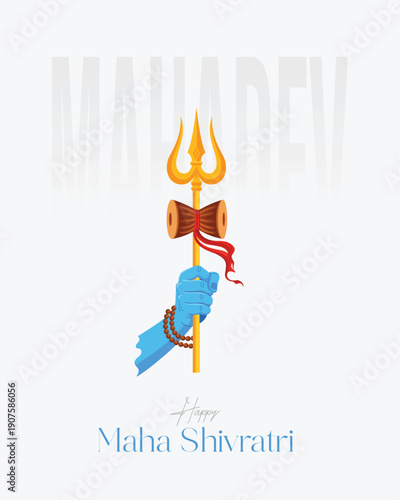 Maha Shivratri Festival Illustration Social Media Post