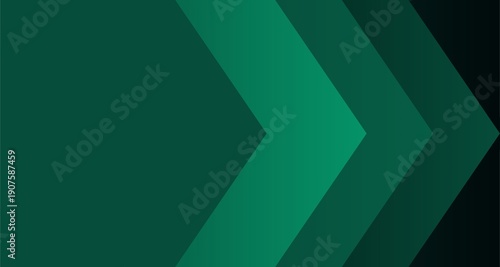 Dark green chevron arrow graphic, for website or presentation background, overlay effect, Isolated on transparent background, png