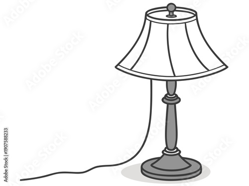 table lamp isolated on white