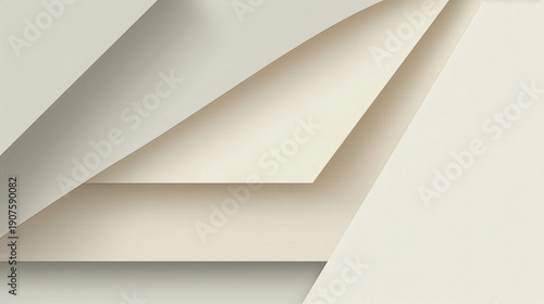 Wallpaper Mural Minimal Paper Cut Style Abstract Background in Neutral Tones Torontodigital.ca