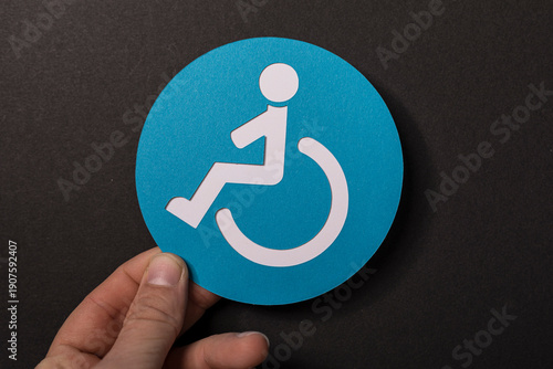 Close up shot of a person h...