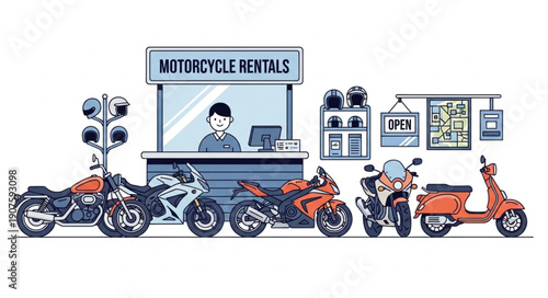 Motorcycle Rentals Service With Variety of Bikes.