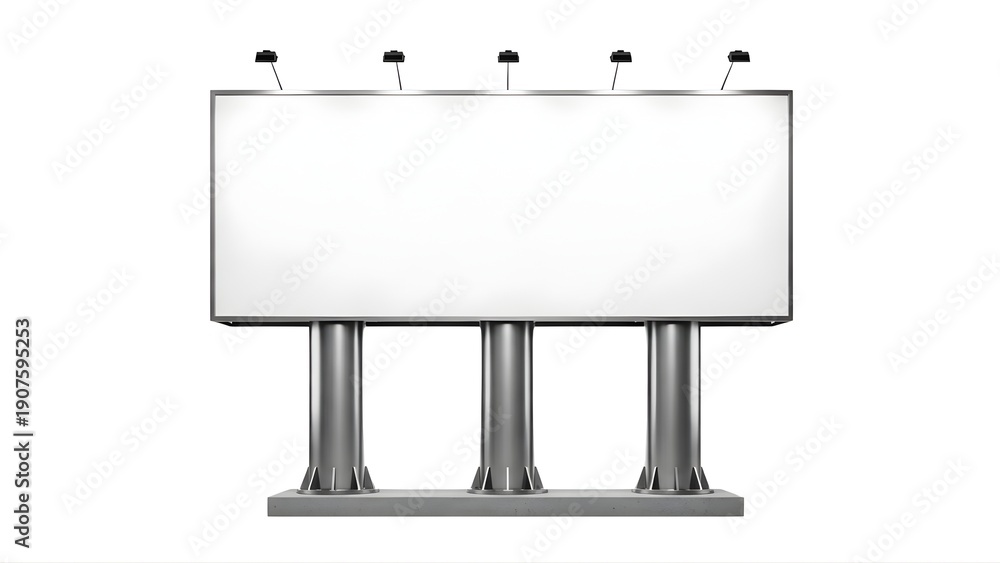 Fototapeta premium A sleek, modern podium with multiple microphones on a transparent background for presentations