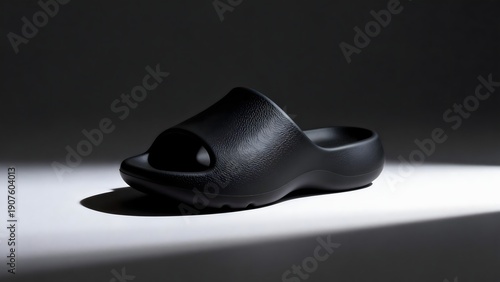Black Foam Slide Sandal