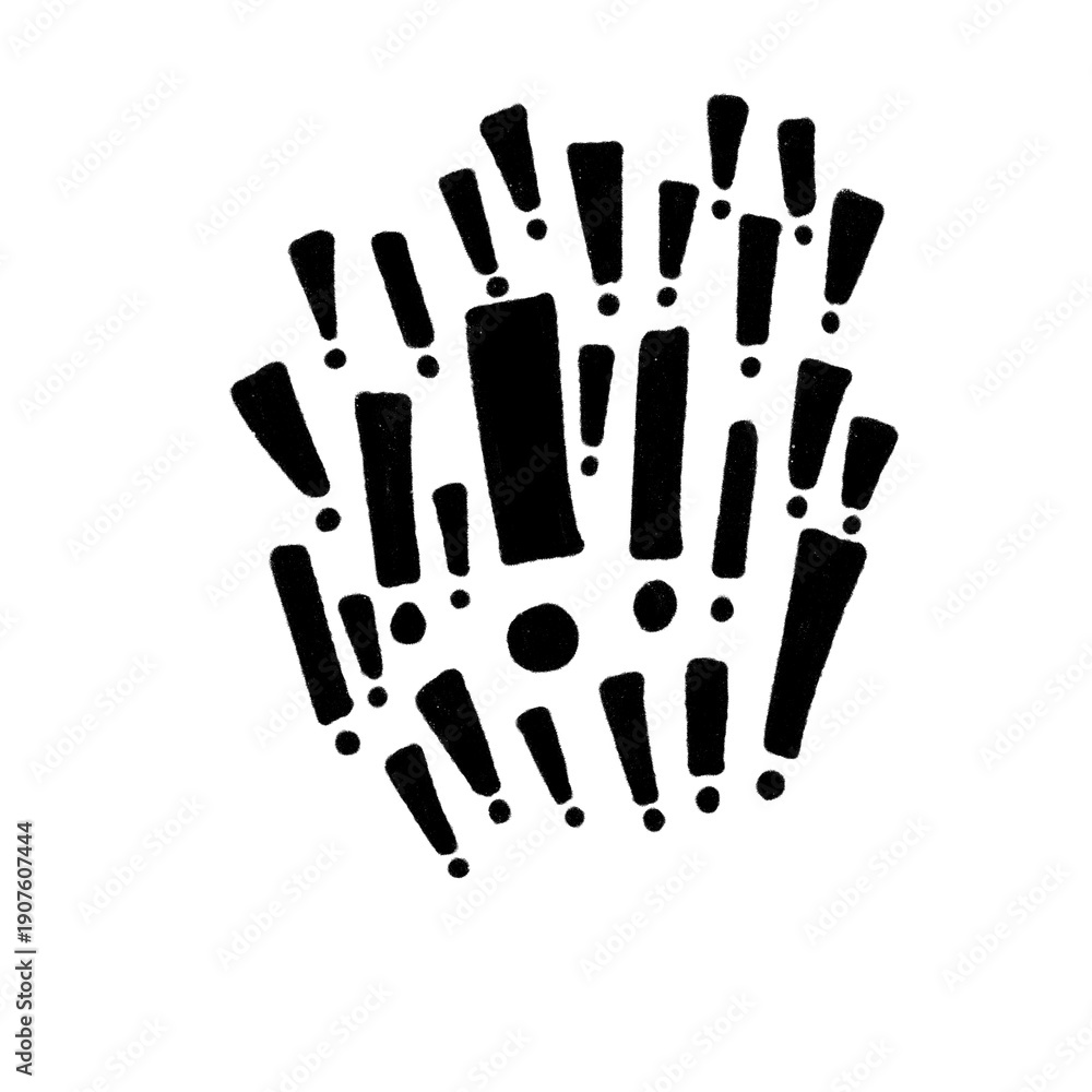 Fototapeta premium Hand drawn mental health element illustration
