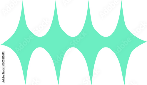 Abstract Turquoise Sparkle, Cute Lineless Artisanal Decorative