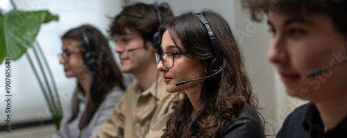 call center customer service people