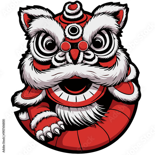 chinese lion dance