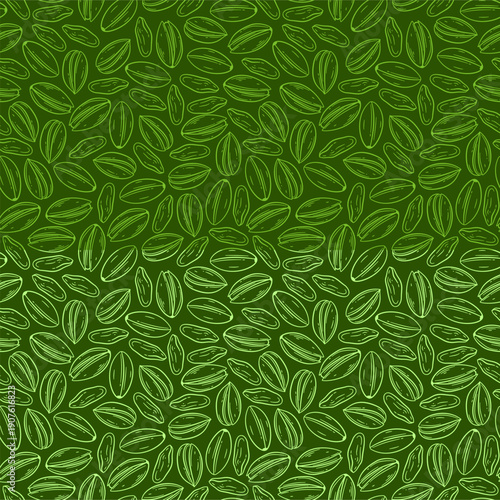 doodle pistachio pattern background for packaging. pistachio seed Seamless pattern Hand drawn sketch. Pistachio nuts pattern background. Vector doodle pistachio nuts seamless pattern background.