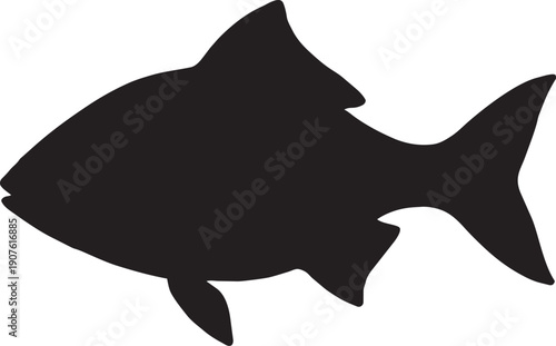 A stark minimalist silhouette depicts the side profile of a fox s head showcasing its pointed ears and slender snout high quality