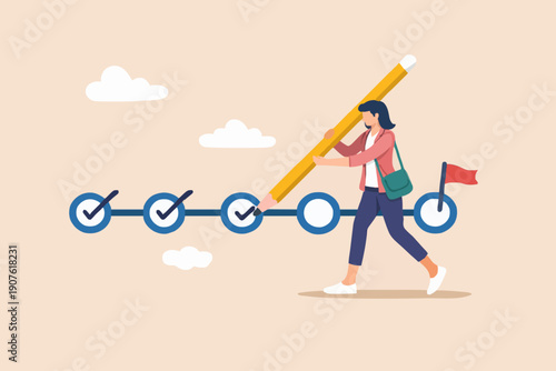 Progress and Success Concept