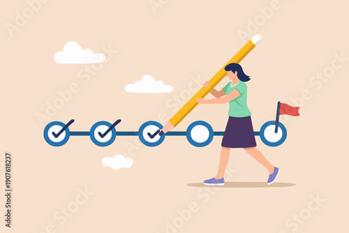 Progress and Success Concept