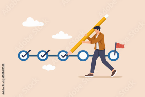 Progress and Success Concept