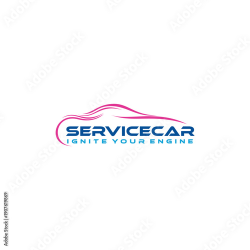 Automotive logo modern design, illustration car.