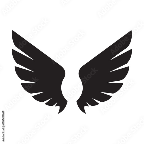 Angel Wings Symbol Logo Design