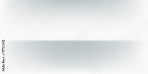 White grey studio room. Limbo light background. Abstract 3d gradient backdrop for product presentation. Minimal wall scene spotlight. Showcase, promotion display.