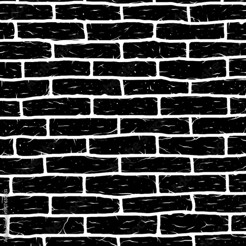 Bricks Wall Grunge Pattern Wallpaper Background