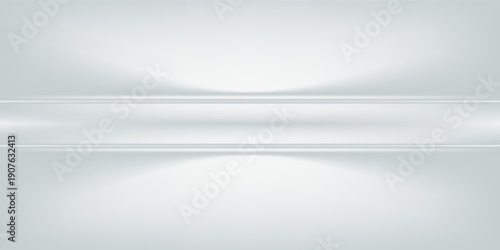White grey studio room. Limbo light background. illustration.
