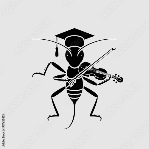 Mysterious black panther silhouette vector illustration prowling through dense jungle foliage, wild and untamed