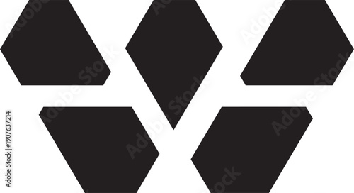 W letter modern logo design
