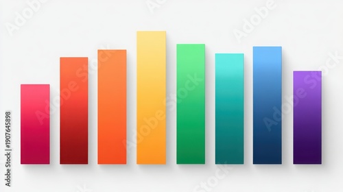 Free Download Colorful Gradient Bars Representing Data Visualization and Trends - GFXLoad