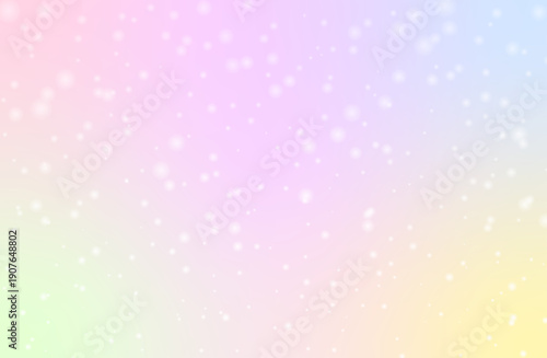 パステルカラーのキラキラ光グラデーション背景
