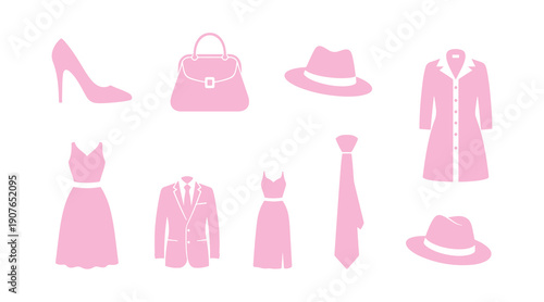 Fashion Icons in Black & White Clothing Set
