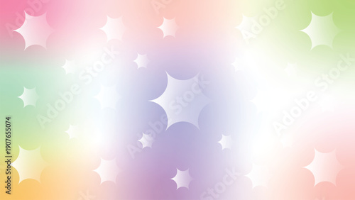 Abstract Christmas background with glowing stars, golden sparkles, and a bright winter sky neon light  effect for a modern, bright design
