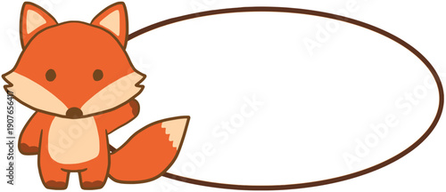 Fox with blank sign