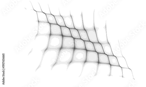 Abstract grayscale wavy grid pattern with soft, blurred lines, creating a fluid and organic mesh texture for backgrounds.
