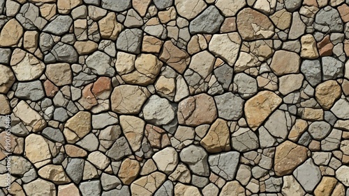 Natural Stone Wall Texture Background Pattern.