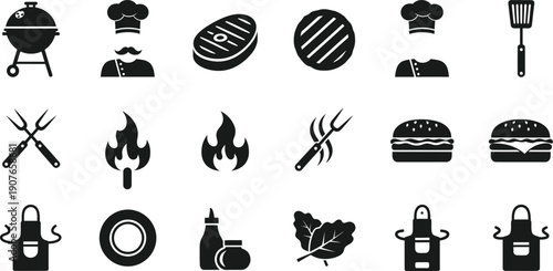 Six skull and crossbones silhouette graphics