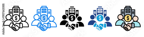 Acquiring icon set multiple style collection