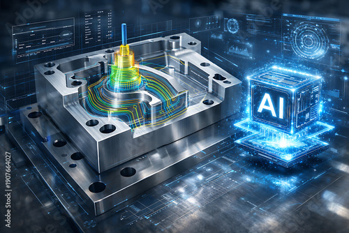 High precision CNC machined component with CAD/CAM