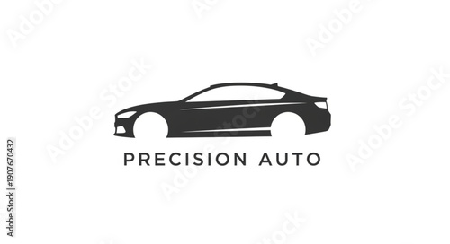 Black Car Logo Design Element.