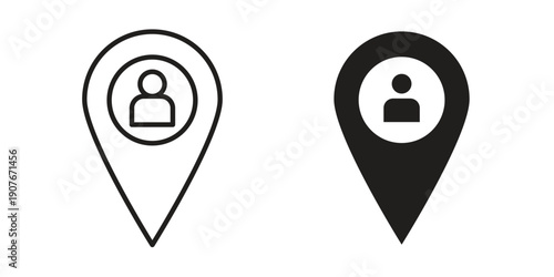 Placement icons for web developers and designers,
