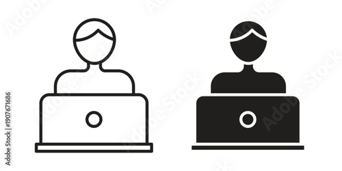 Programmer icons for web developers and designers,