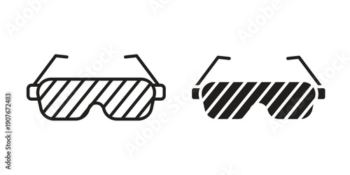 Shutter sunglasses icons for web developers and designers,
