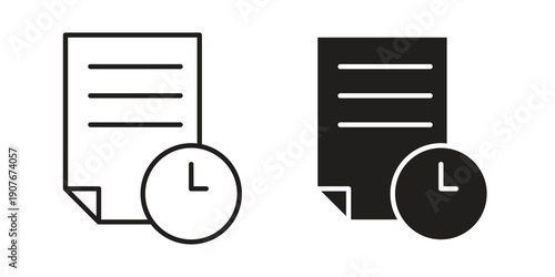 Temporary files icons for web developers and designers,