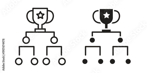 Tournament icons for web developers and designers,