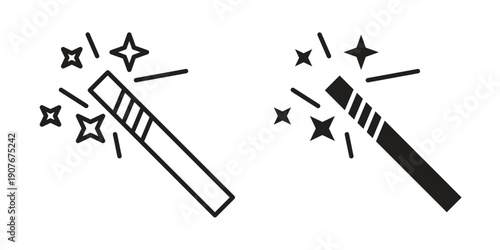 Wand icons for web developers and designers,