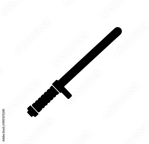 Light Saber Vector Silhouette Icon