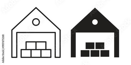 Warehouse icons for web developers and designers,